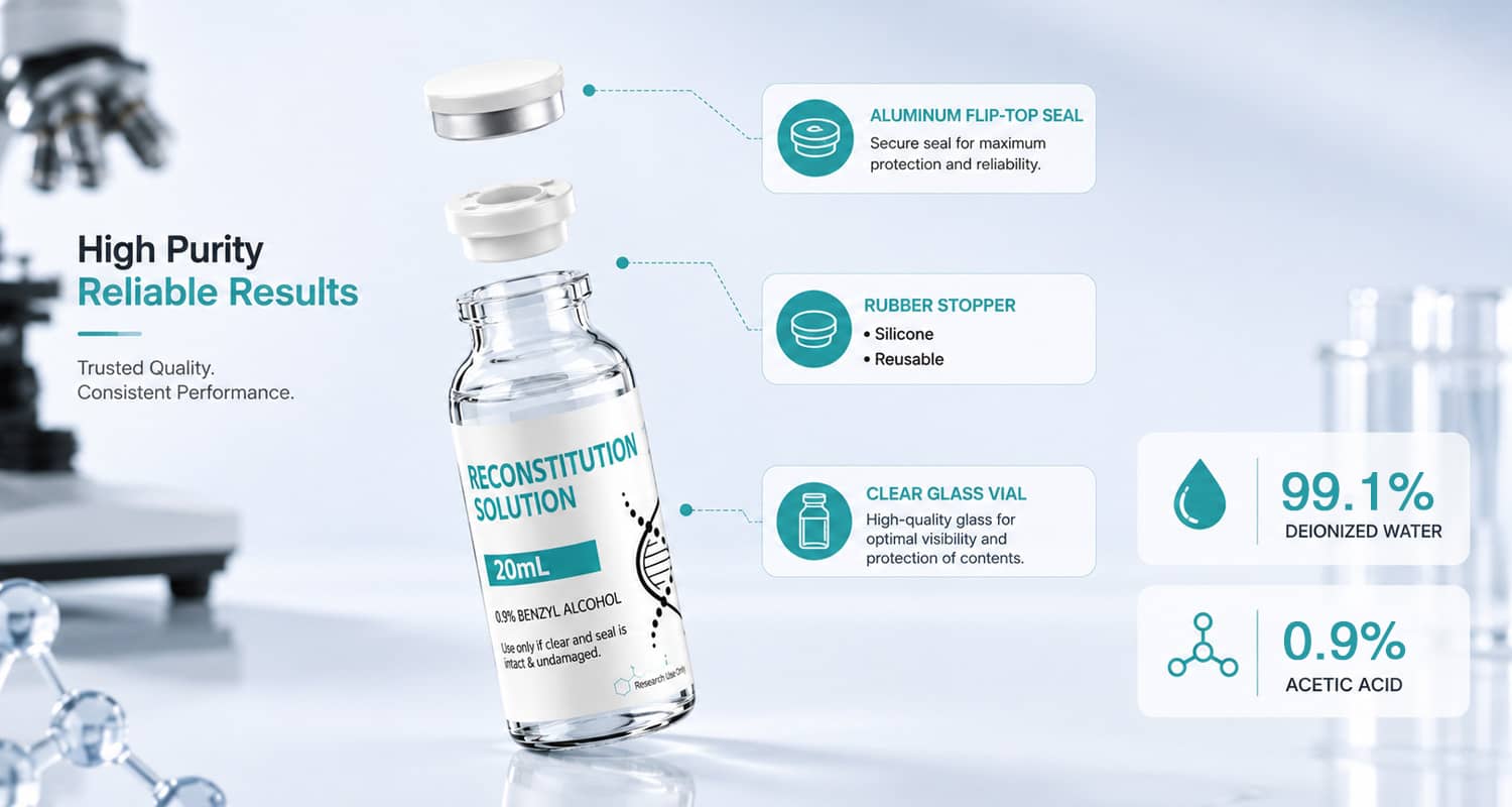 Laboratory research reagents stored in organized laboratory conditions with quality-controlled packaging designed to support laboratory workflows.