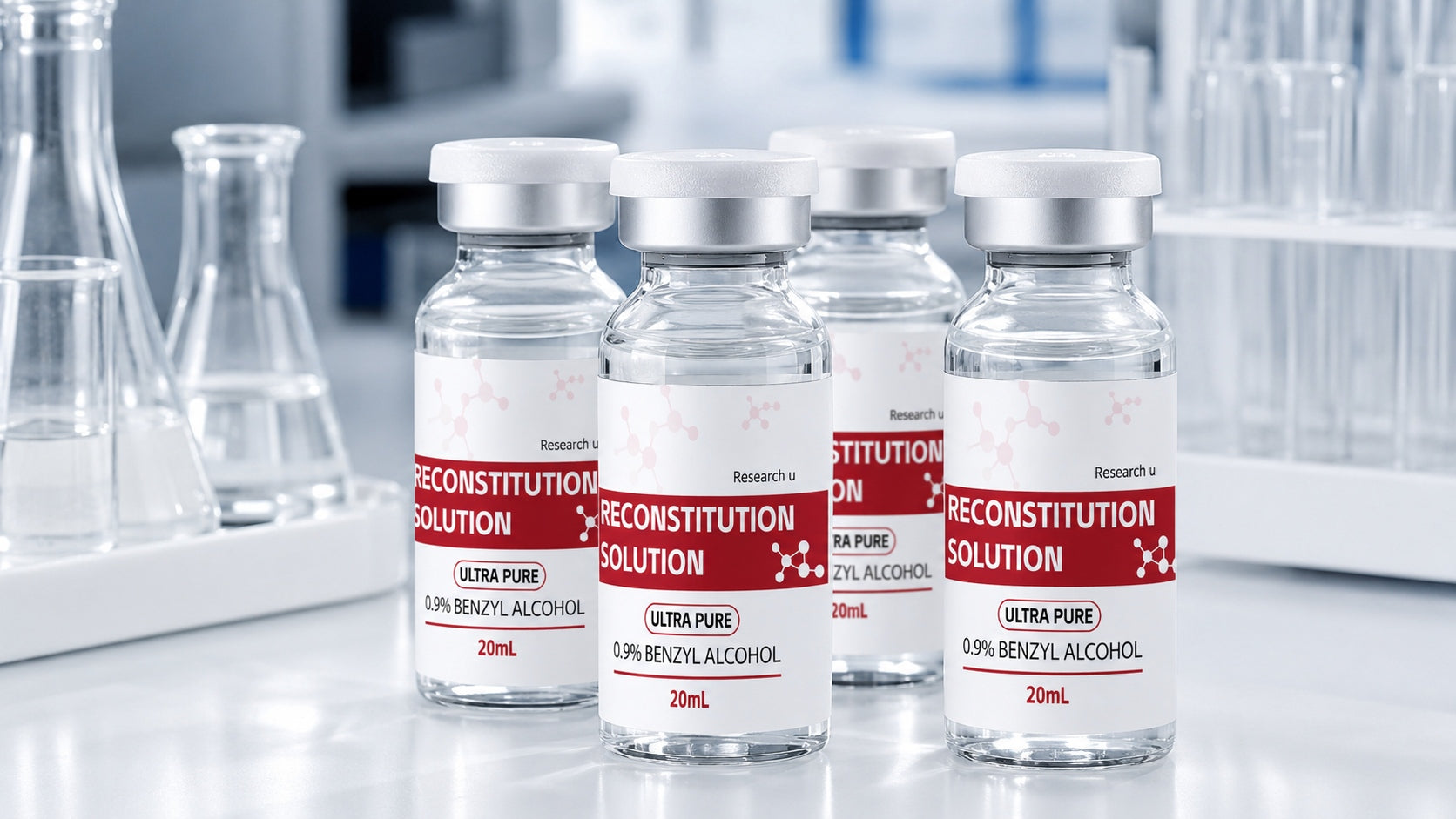 20mL Reconstitution Solution vial with laboratory packaging