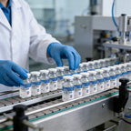Acetic Acid Solution 0.6% Acetic Acid 10mL Clear Glass Vials Blue and White Packaging Detail 3