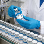 Acetic Acid Solution 0.6% Acetic Acid 30mL Clear Glass Vials Blue and White Packaging Detail 3