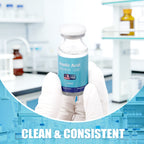 Acetic Acid Solution 0.6% Acetic Acid 10mL Clear Glass Vials Dark Blue Packaging Detail 3