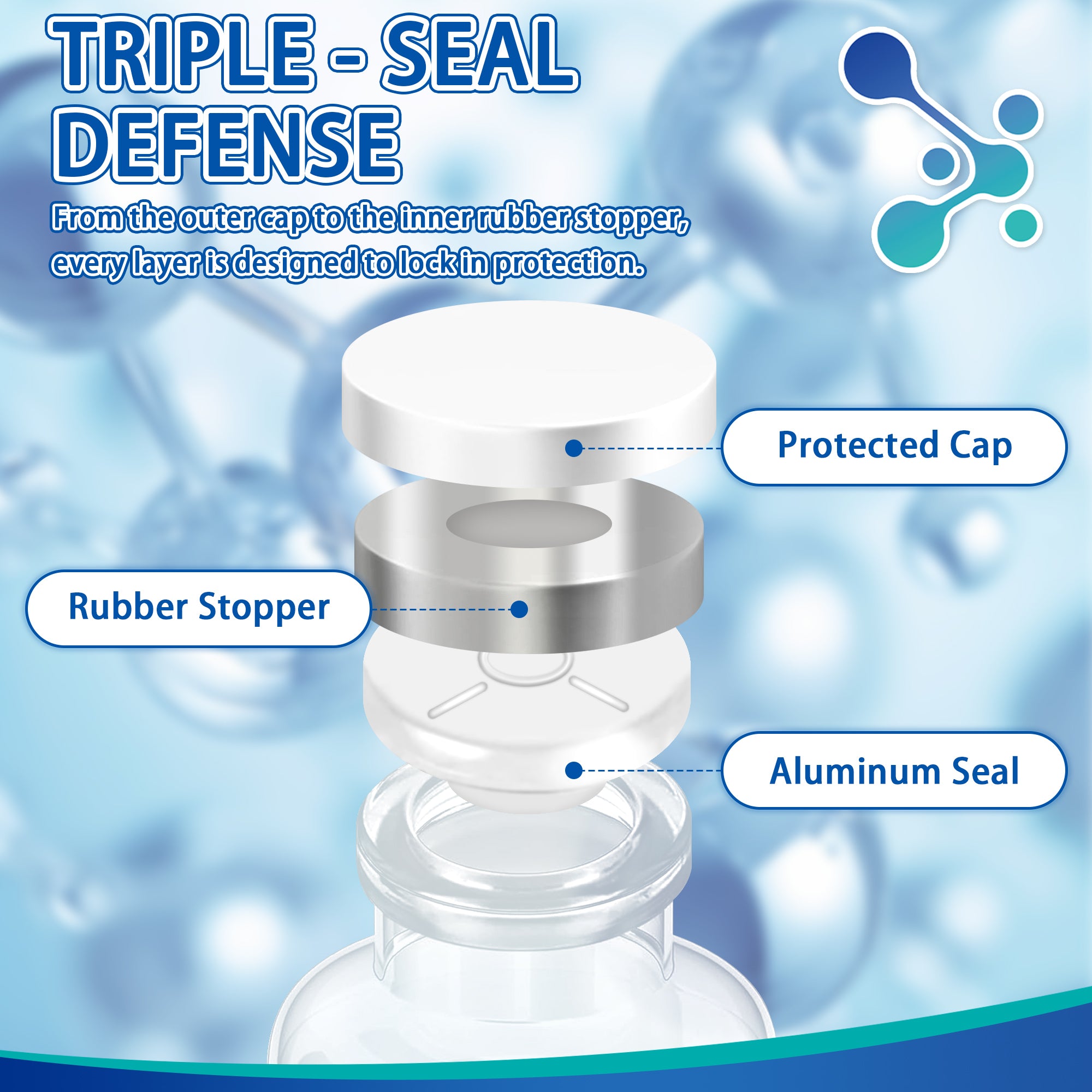 Reconstitution Solution 0.9% Benzyl Alcohol 10mL Dark Blue Packaging Detail 2