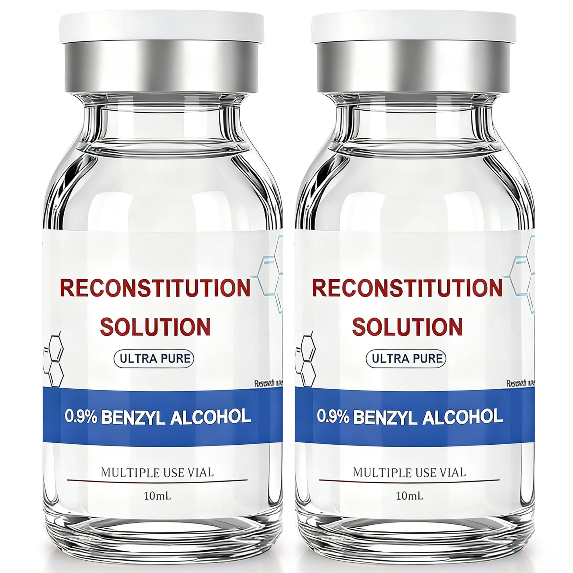 Reconstitution Solution 0.9% Benzyl Alcohol 10mL Vials Cyan Packaging Pack of 2