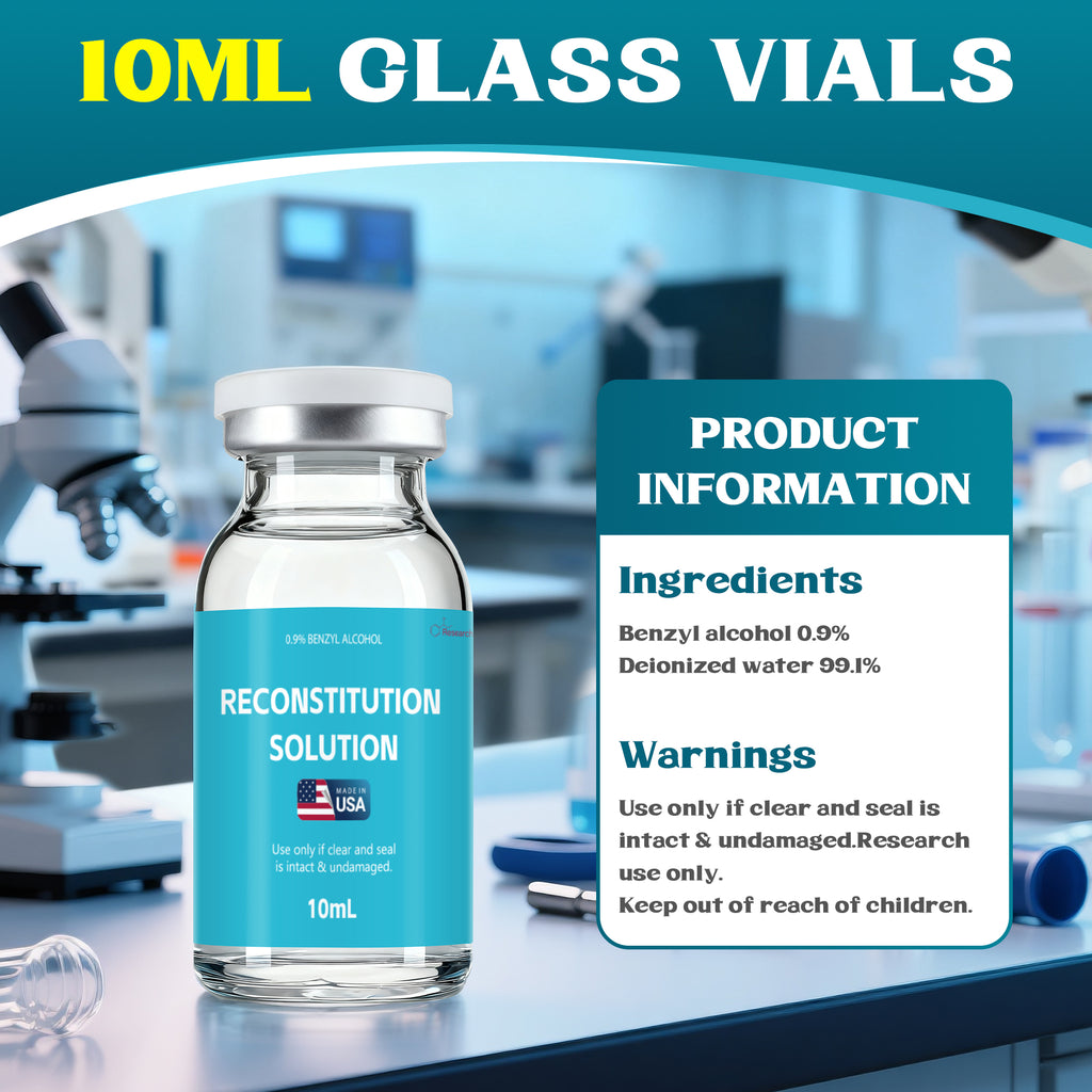 Reconstitution Solution 0.9% Benzyl Alcohol 10mL Vial Dark Blue Packaging Detail 1