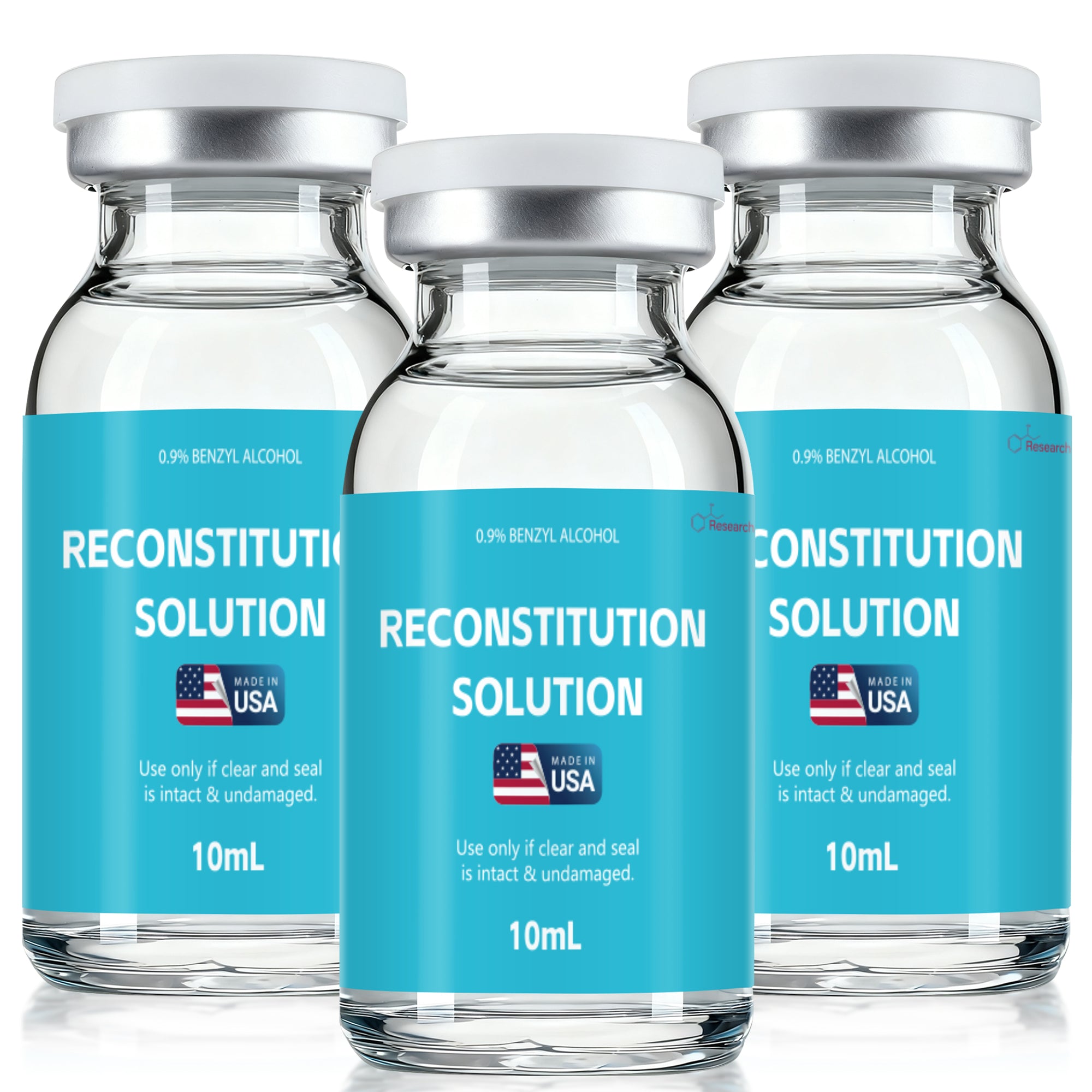 Reconstitution Solution 0.9% Benzyl Alcohol 10mL Vials Dark Blue Packaging Pack of 3