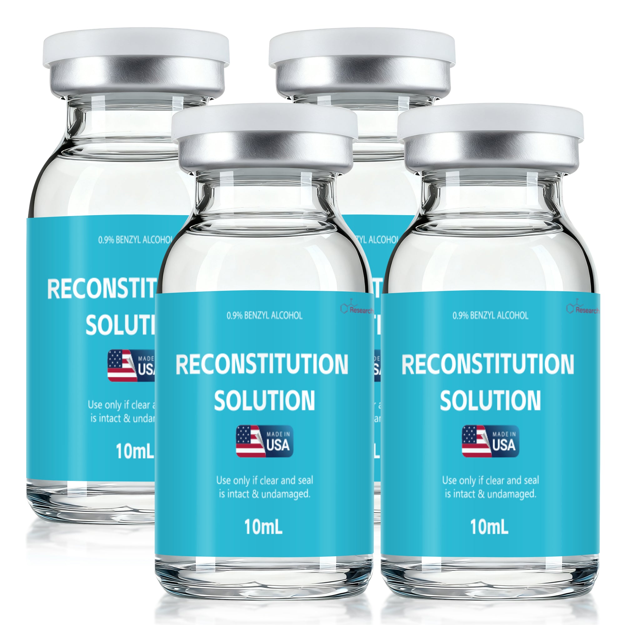 Reconstitution Solution 0.9% Benzyl Alcohol 10mL Vials Dark Blue Packaging Pack of 4