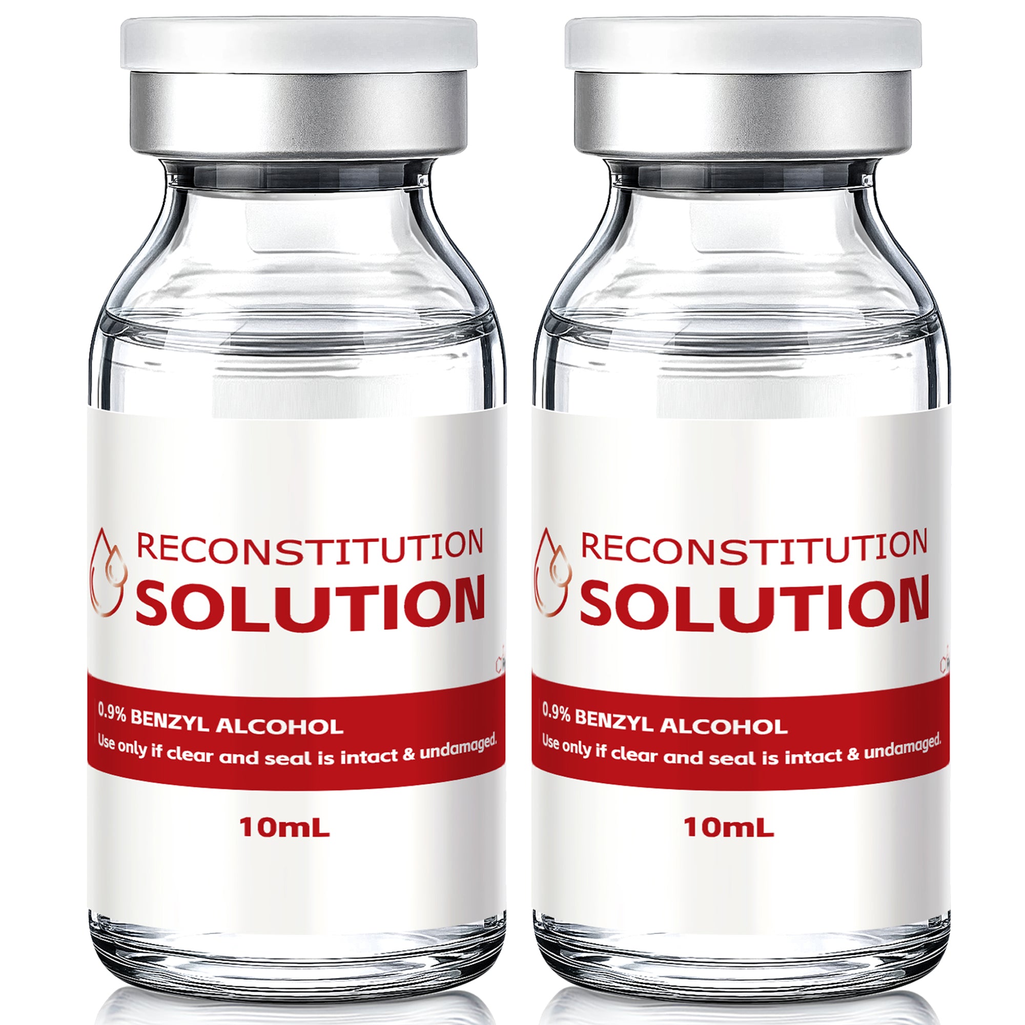Reconstitution Solution 0.9% Benzyl Alcohol 10mL Vials Red Packaging Pack of 2