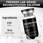 Reconstitution Solution 0.9% Benzyl Alcohol 10mL tall vial Black Packaging Detail 1