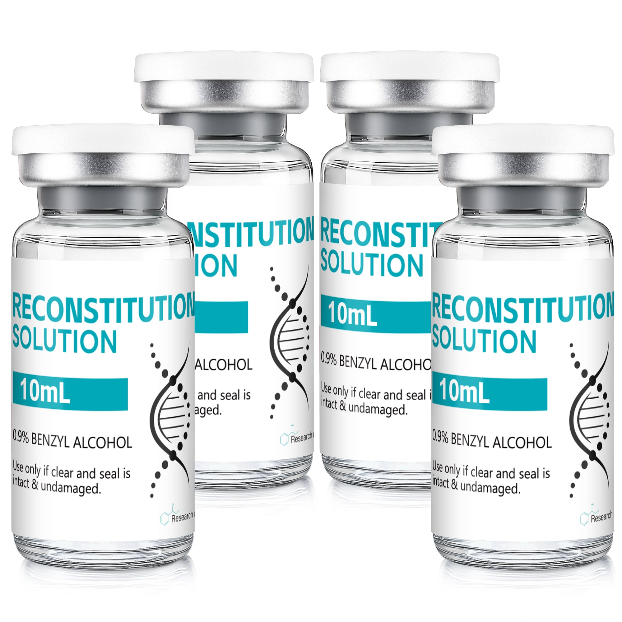 Reconstitution Solution 0.9% Benzyl Alcohol 10mL Tall Vials Peacock Blue Packaging Pack of 4