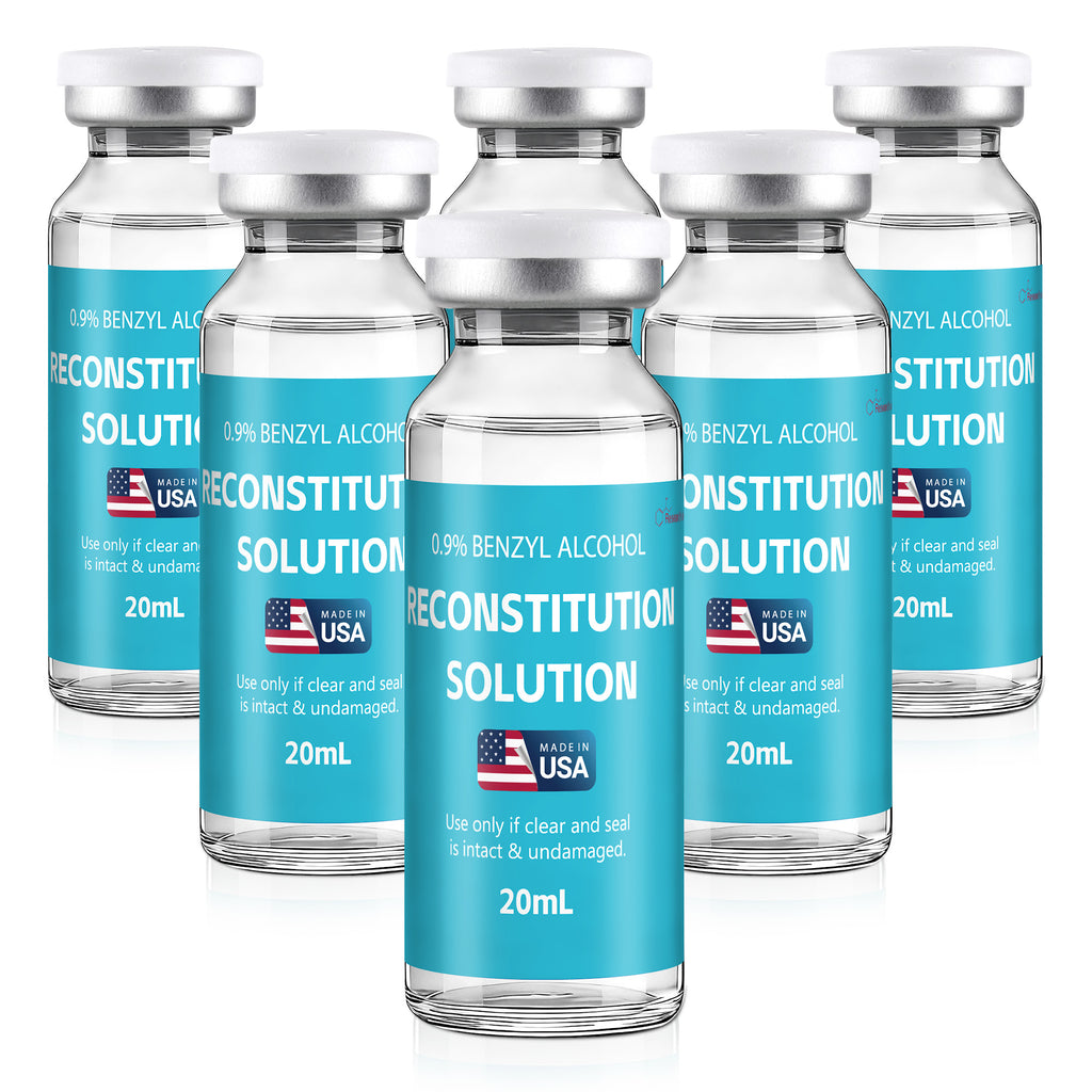Reconstitution Solution 0.9% Benzyl Alcohol 20mL Tall Vials Dark Blue Packaging Pack of 6