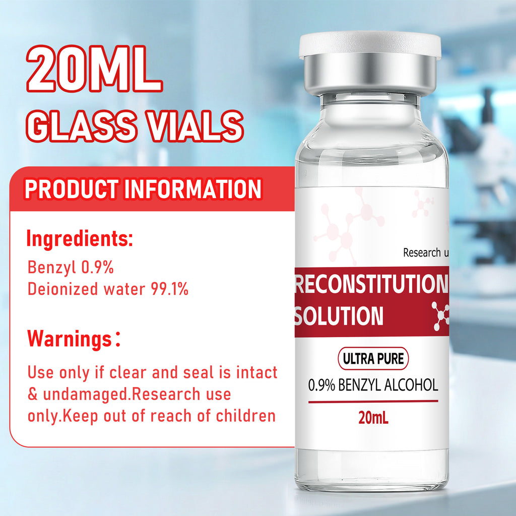 Reconstitution Solution 0.9% Benzyl Alcohol 20mL Tall Vials Light Red Packaging Detail 1