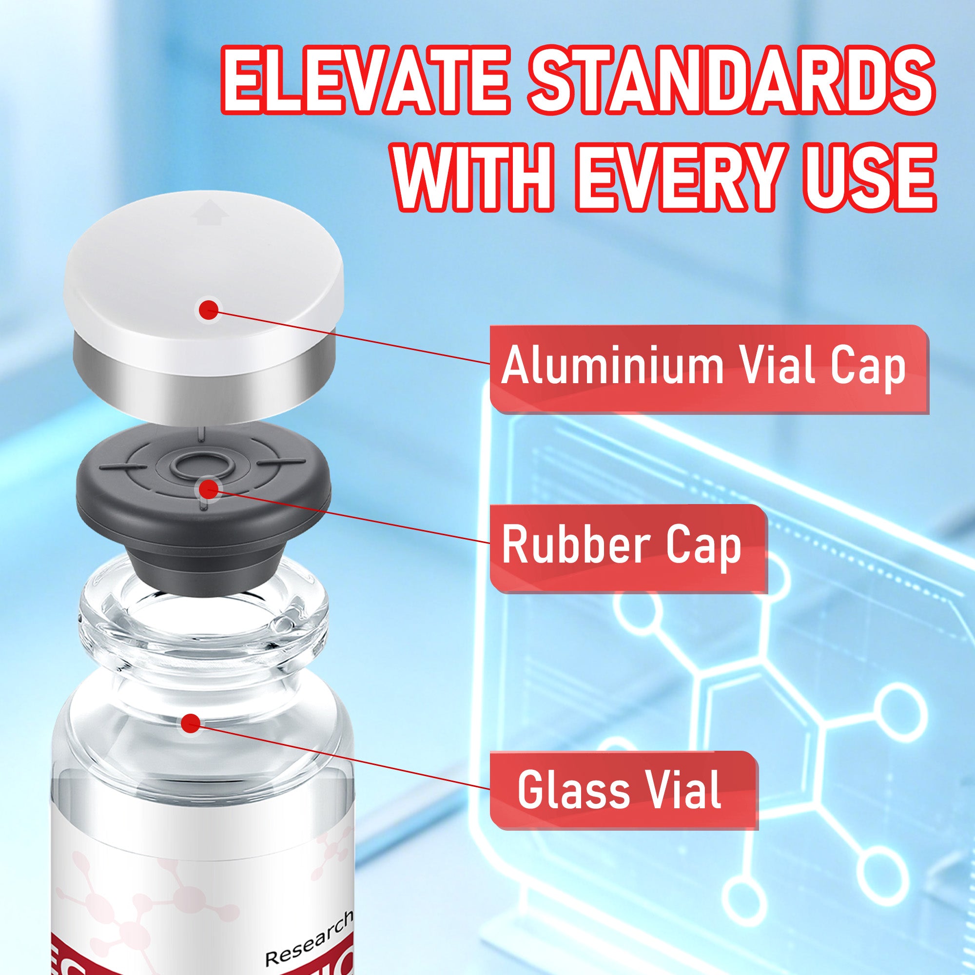 Reconstitution Solution 0.9% Benzyl Alcohol 20mL Tall Vials Light Red Packaging Detail 2