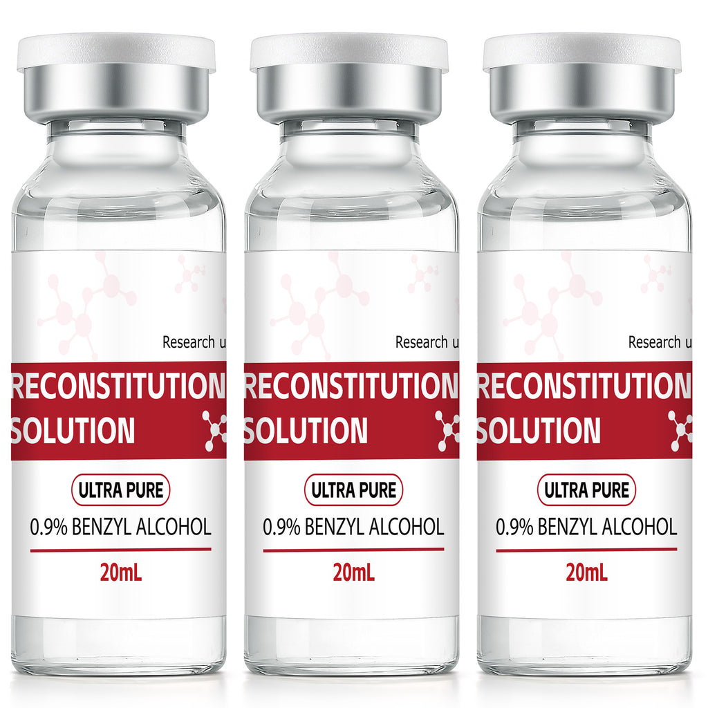 Reconstitution Solution 0.9% Benzyl Alcohol 20mL Tall Vials Light Red Packaging Pack of 3