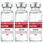 Reconstitution Solution 0.9% Benzyl Alcohol 20mL Tall Vials Light Red Packaging Pack of 3