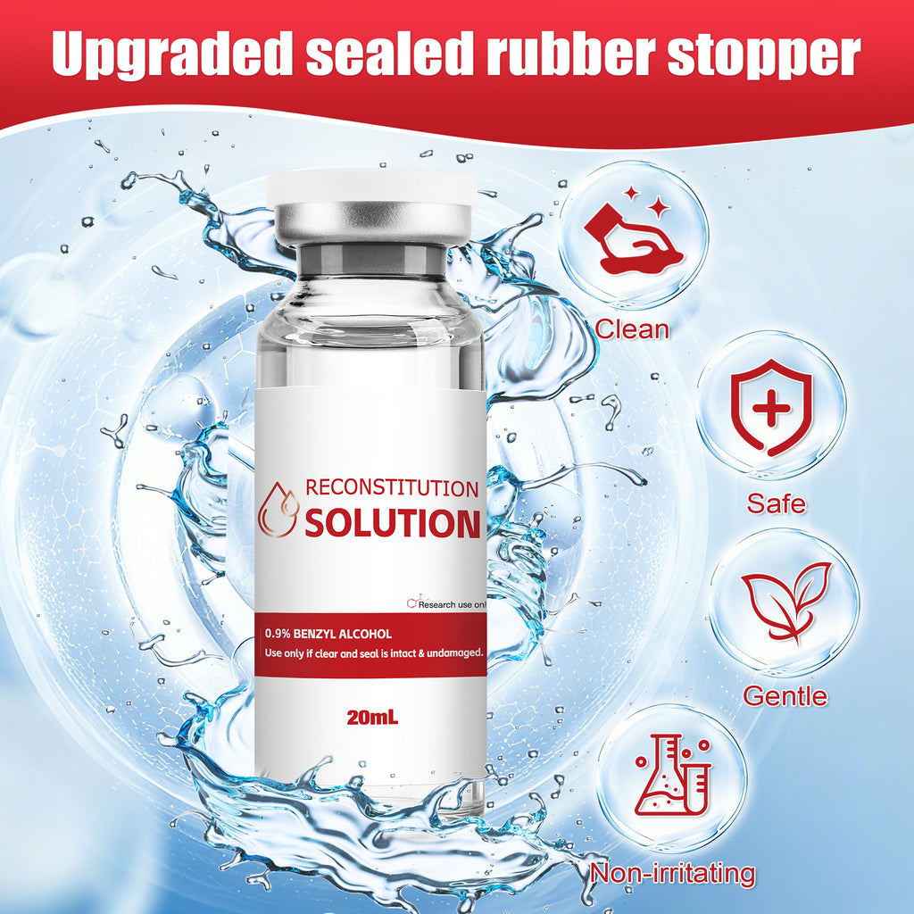 Reconstitution Solution 0.9% Benzyl Alcohol 20mL Tall Vial Red Packaging Detail 1