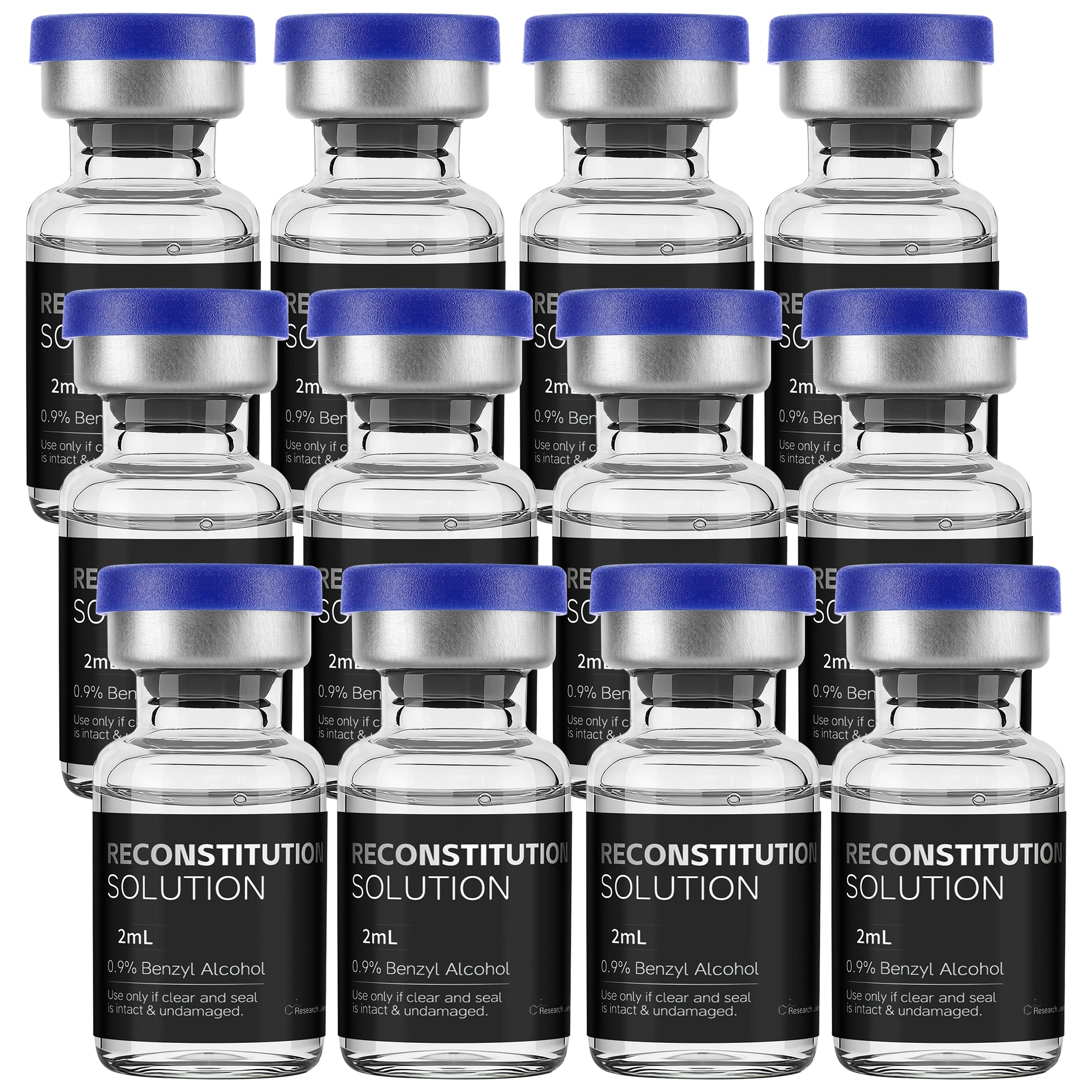 Reconstitution Solution 0.9% Benzyl Alcohol 2mL Vials Black Packaging Pack of 12