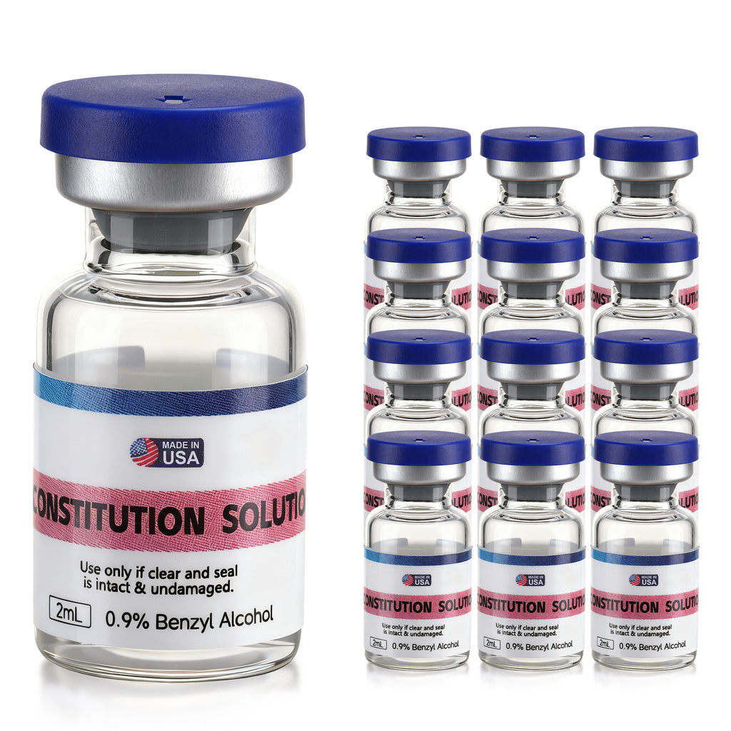 Reconstitution Solution 0.9% Benzyl Alcohol 2mL Vials Navy Blue Packaging Pack of 12