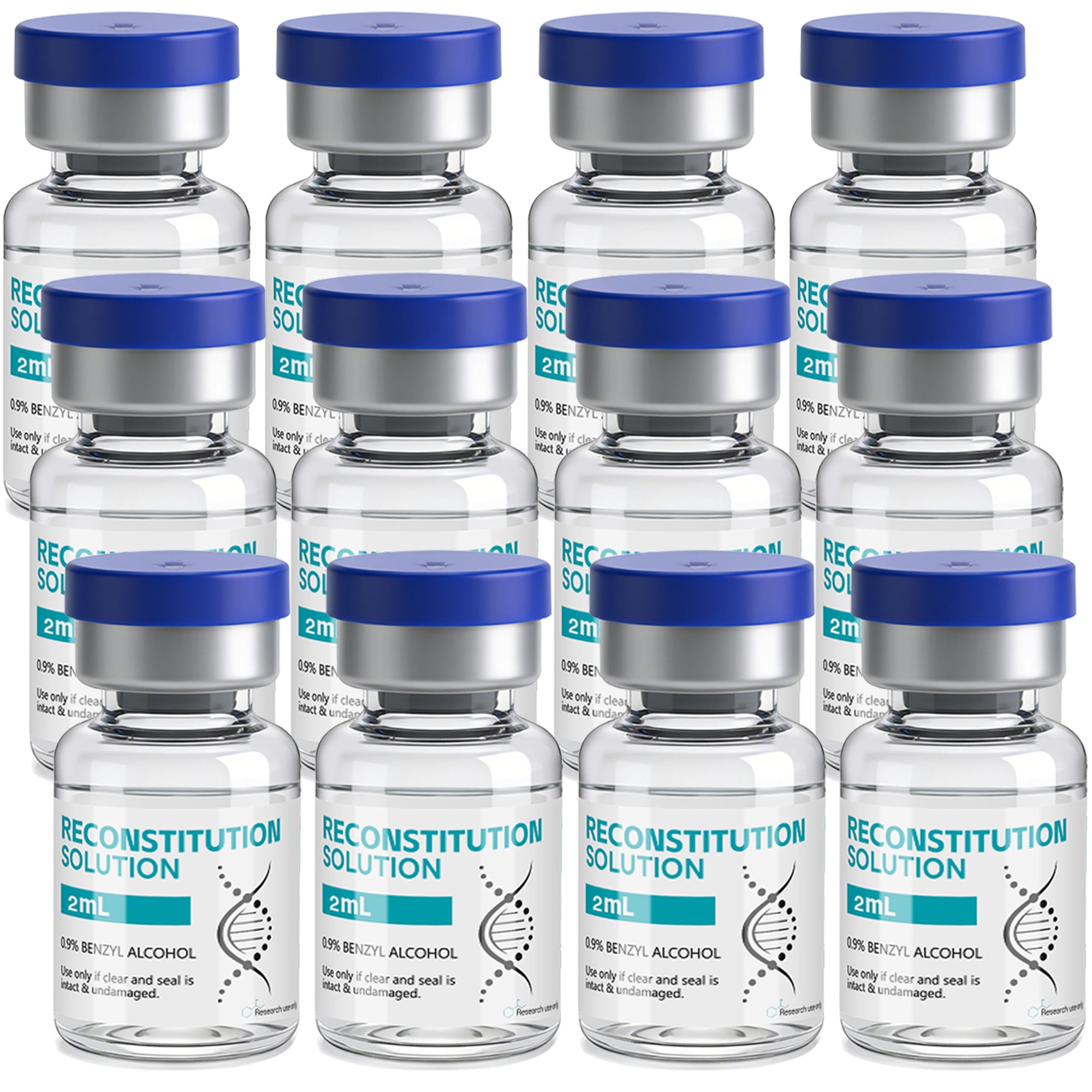 Reconstitution Solution 0.9% Benzyl Alcohol 2mL Vials Peacock Blue Packaging Pack of 12