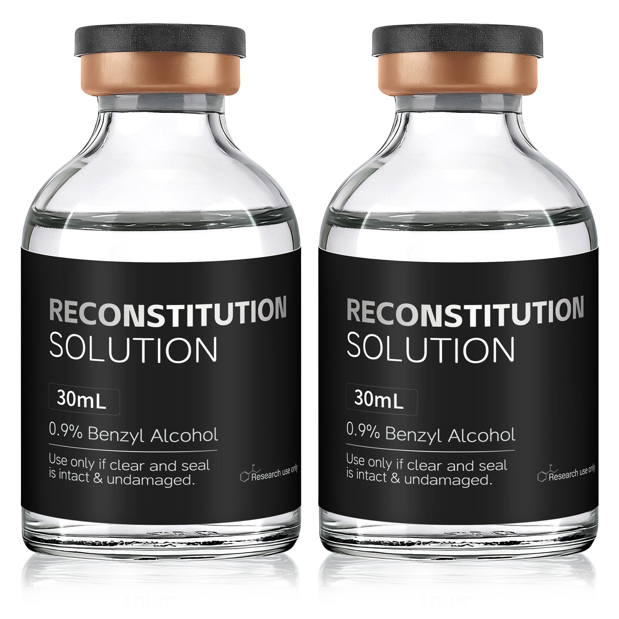 Reconstitution Solution 0.9% Benzyl Alcohol 30mL vials Black Packaging Pack of 2