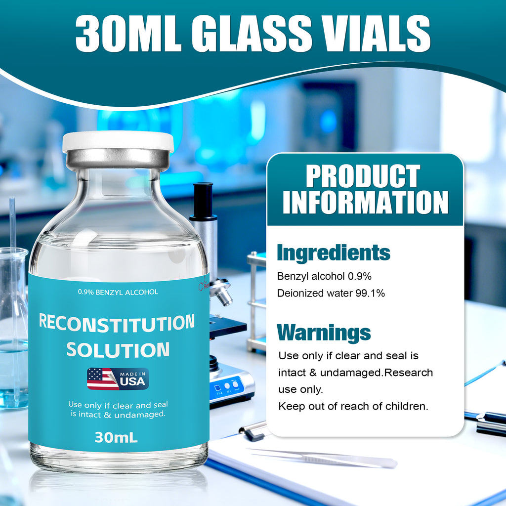 Reconstitution Solution 0.9% Benzyl Alcohol 30mL vials Dark Blue Packaging Detail 3