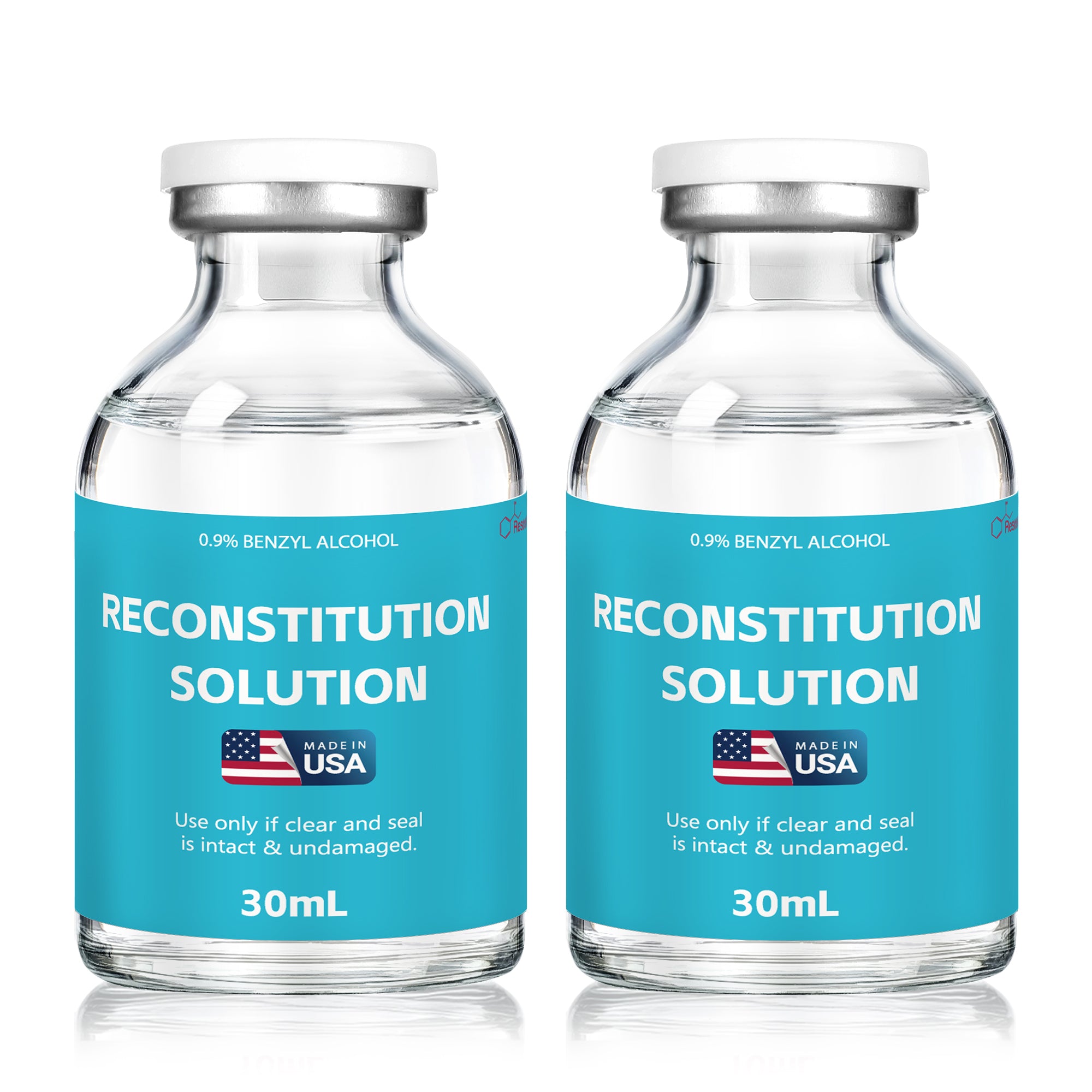 Reconstitution Solution 0.9% Benzyl Alcohol 30mL vials Dark Blue Packaging Pack of 2