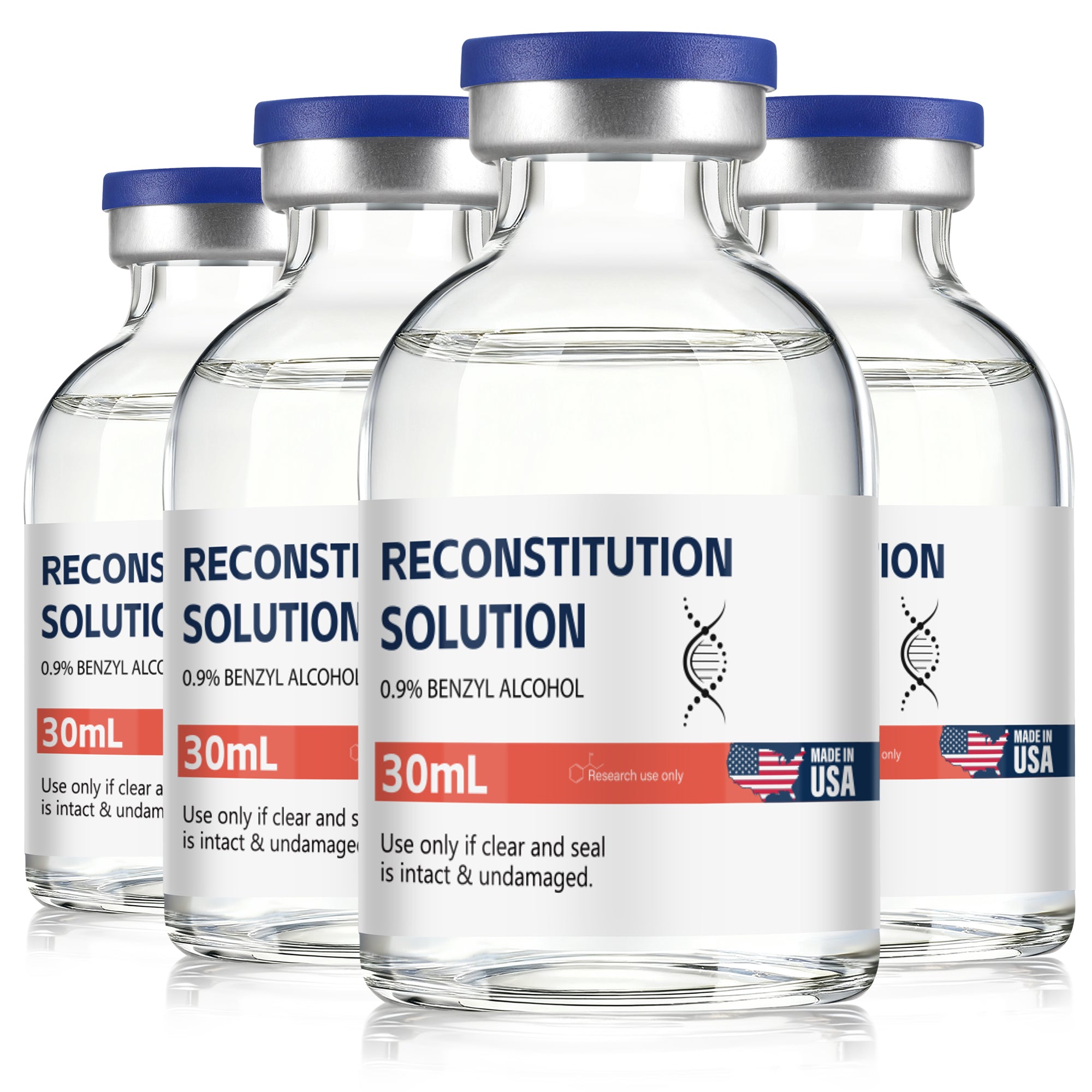 Reconstitution Solution 0.9% Benzyl Alcohol 30mL vials Orange Packaging Pack of 4
