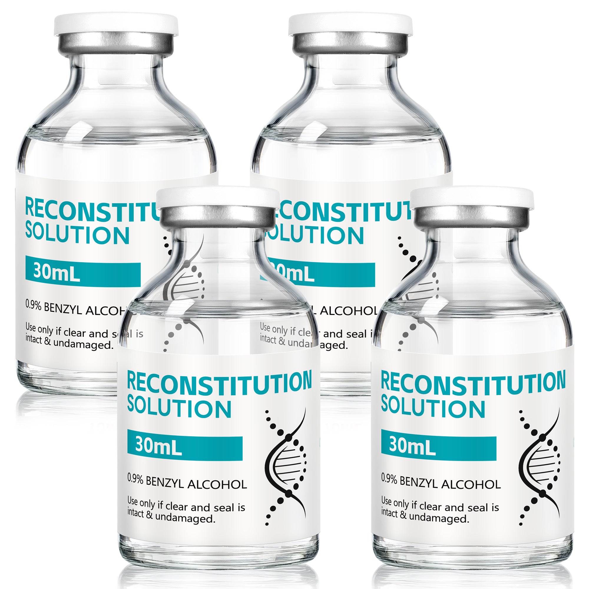 Reconstitution Solution 0.9% Benzyl Alcohol 30mL vials Peacock Blue Packaging Pack of 4