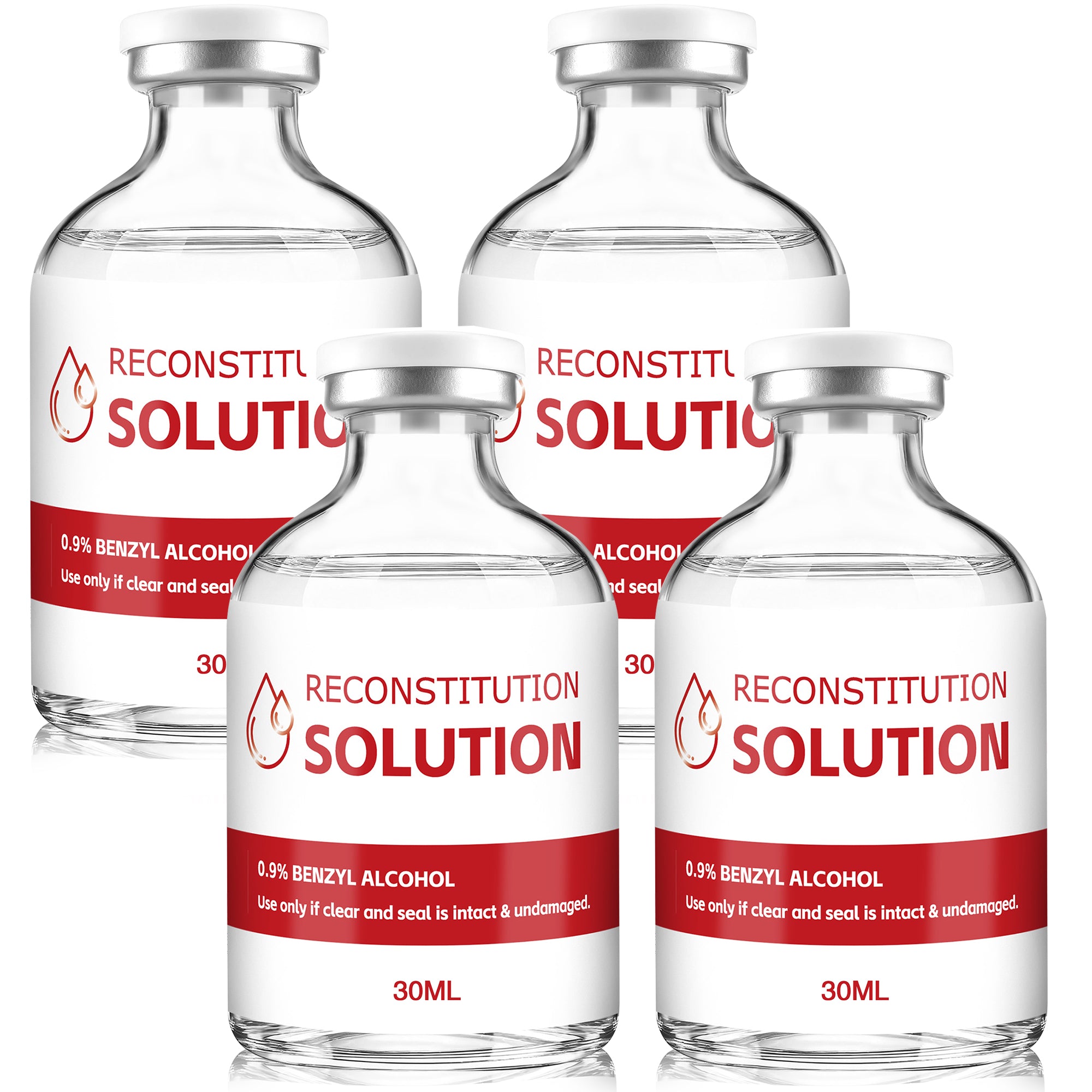 Reconstitution Solution 0.9% Benzyl Alcohol 30mL vials Red Packaging Pack of 4