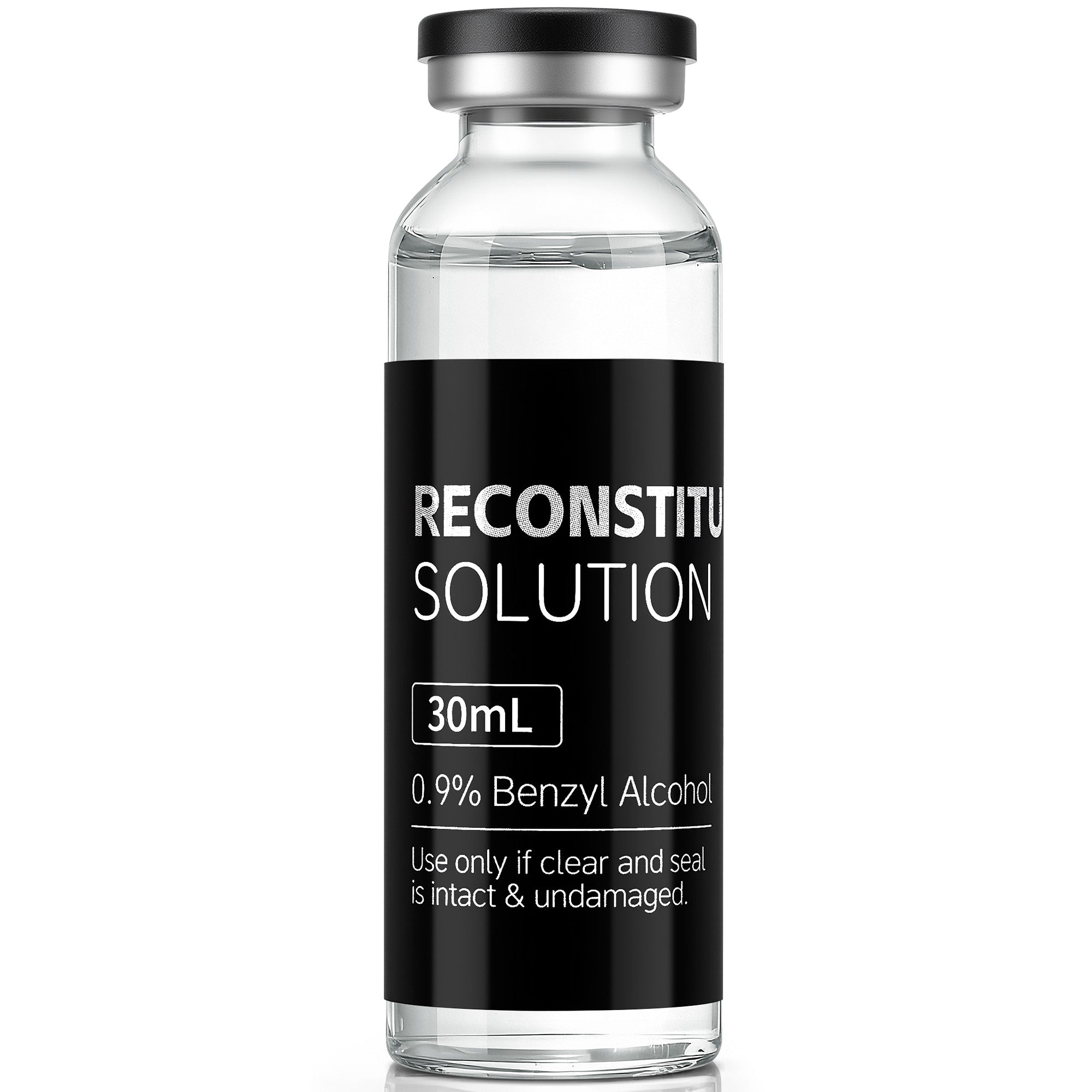 Reconstitution Solution 0.9% Benzyl Alcohol 30mL Tall Vial Black Packaging Pack of 1