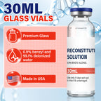 Reconstitution Solution 0.9% Benzyl Alcohol 30mL Tall Vials Orange Packaging Detail 1