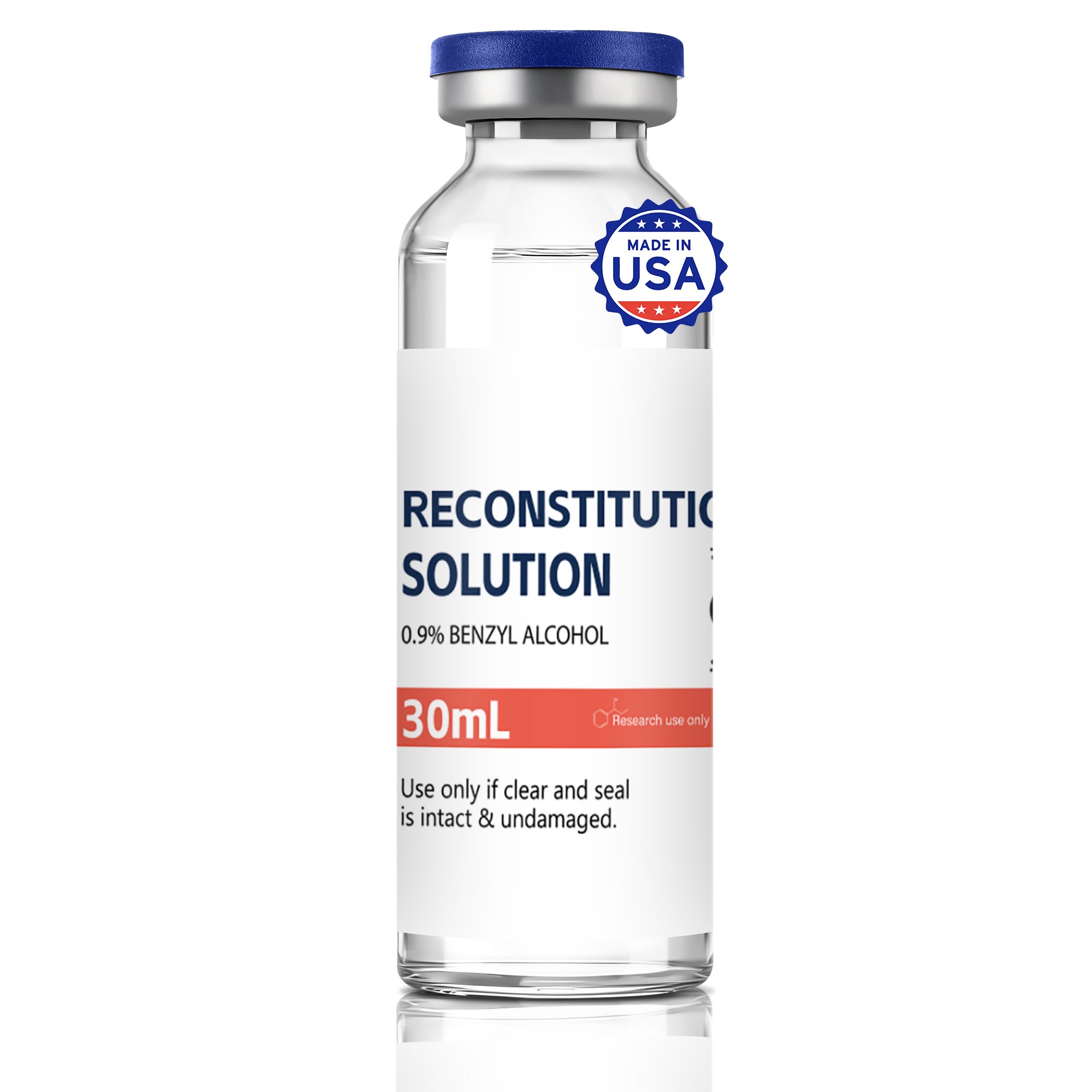 Reconstitution Solution 0.9% Benzyl Alcohol 30mL Tall Vial Orange Packaging Pack of 1