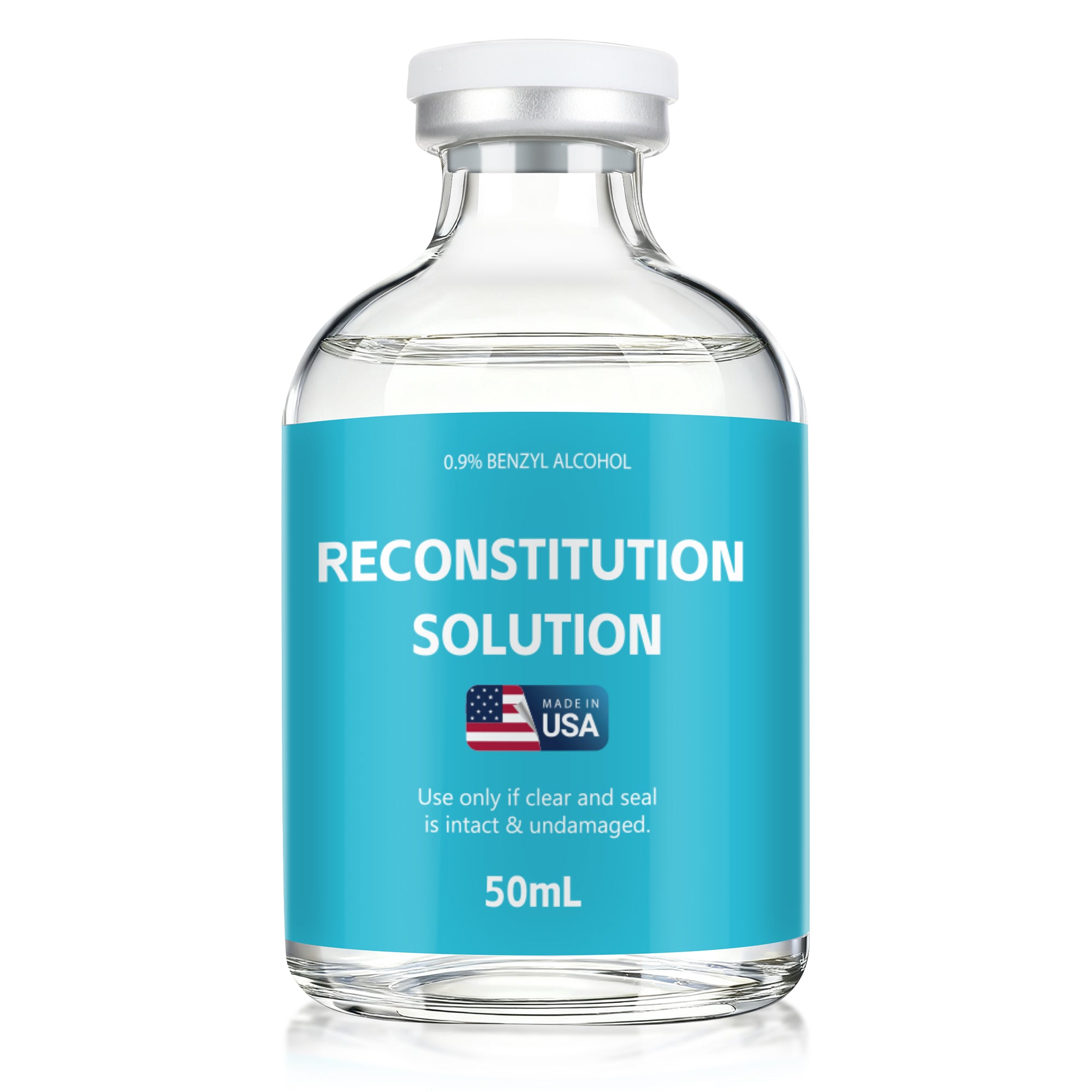 Reconstitution Solution 0.9% Benzyl Alcohol 50mL vial Dark Blue Packaging Pack of 1