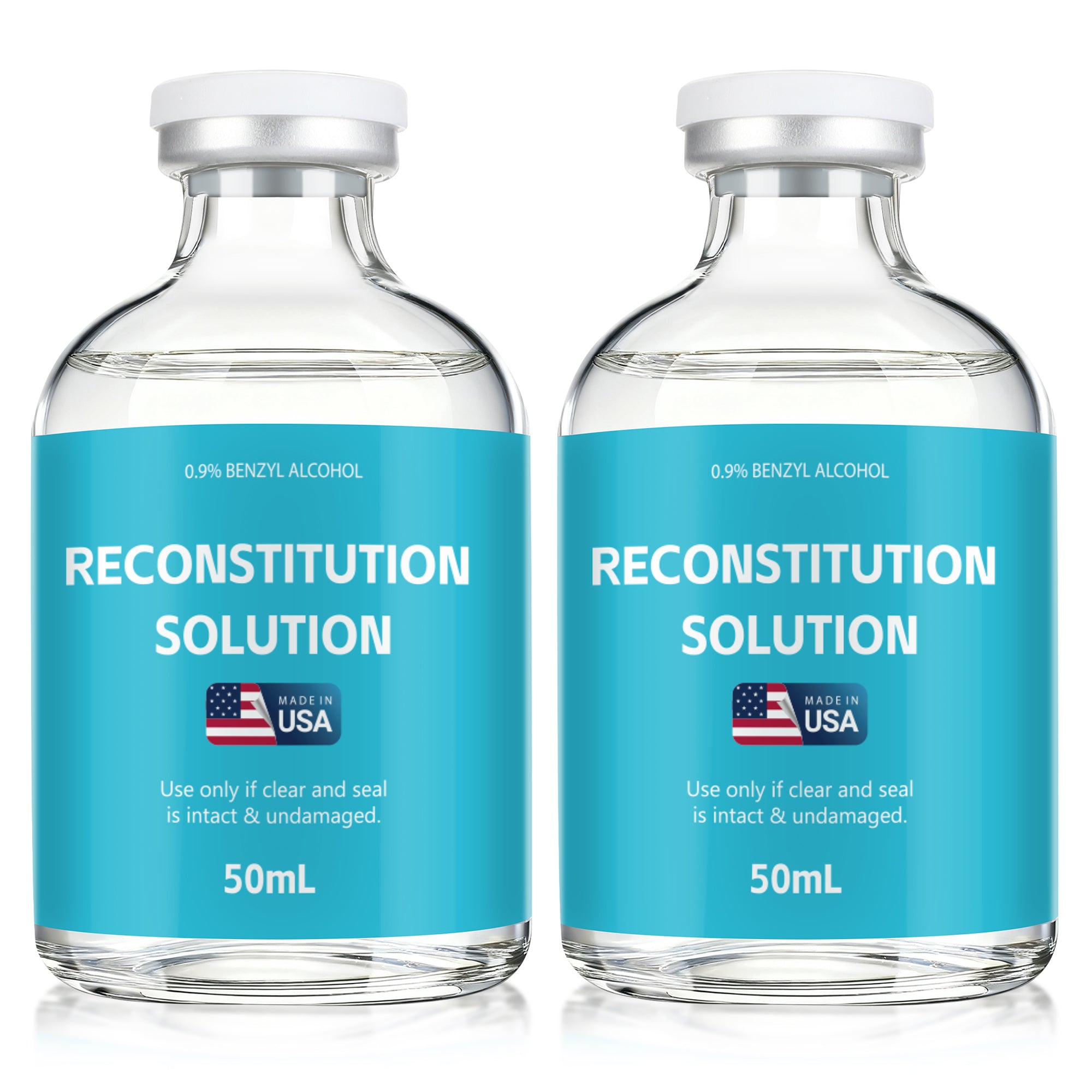Reconstitution Solution 0.9% Benzyl Alcohol 50mL vials Dark Blue Packaging Pack of 2