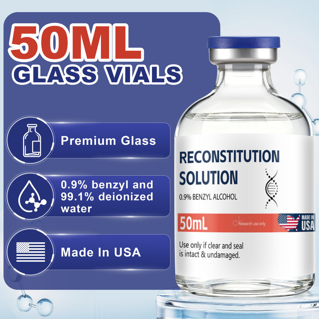 Reconstitution Solution 0.9% Benzyl Alcohol 50mL vial Orange Packaging Detail 1