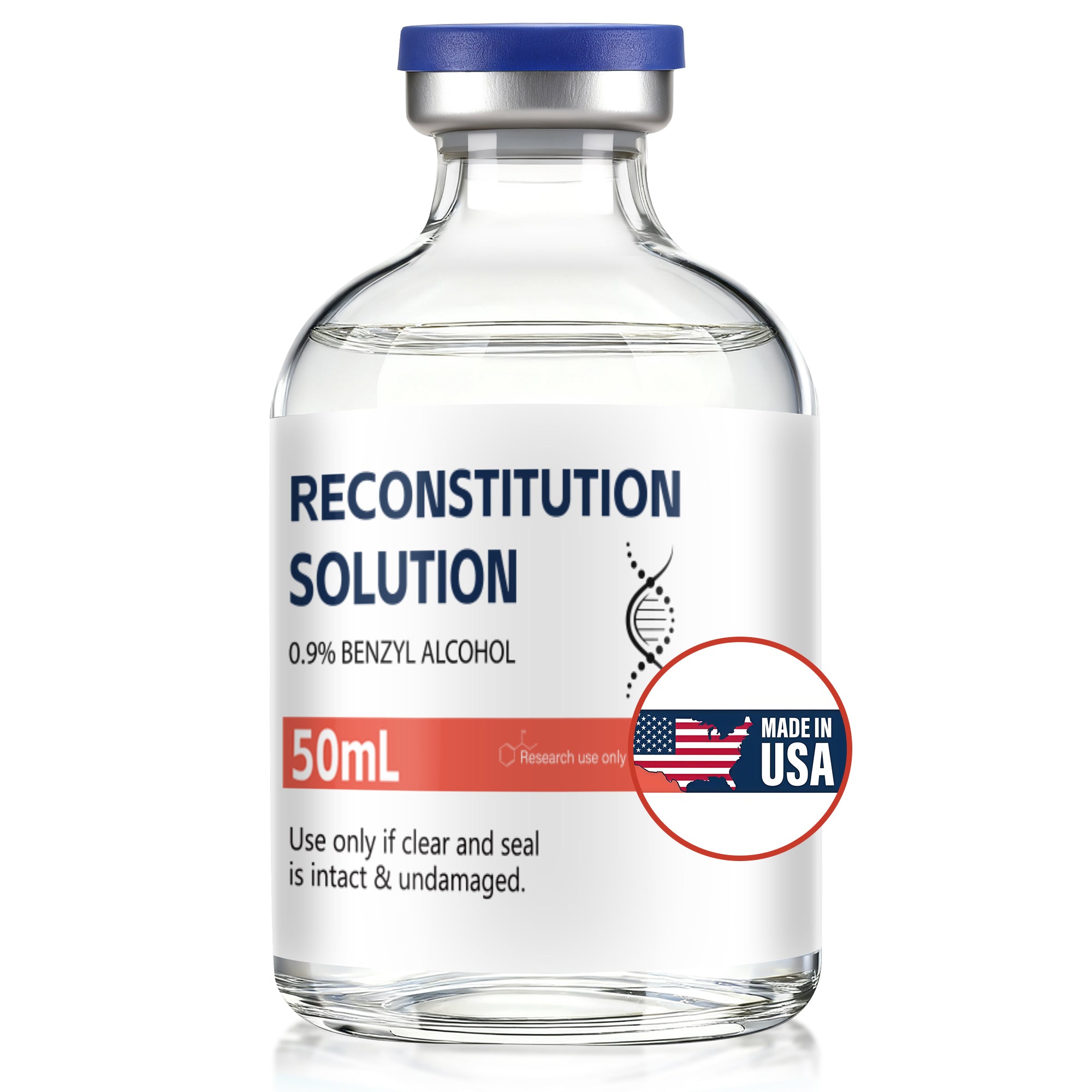 Reconstitution Solution 0.9% Benzyl Alcohol 50mL vial Orange Packaging Pack of 1