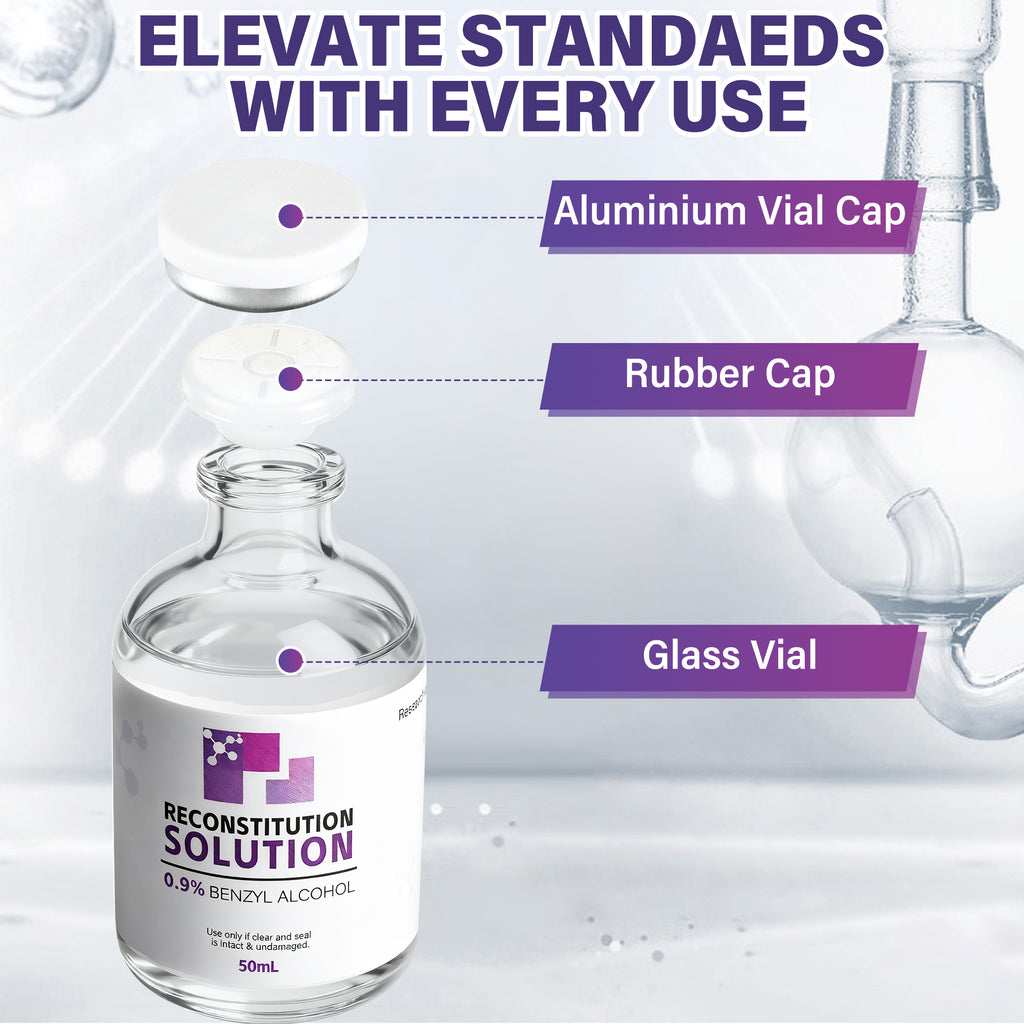 Reconstitution Solution 0.9% Benzyl Alcohol 50mL vial Purple Packaging Detail 3