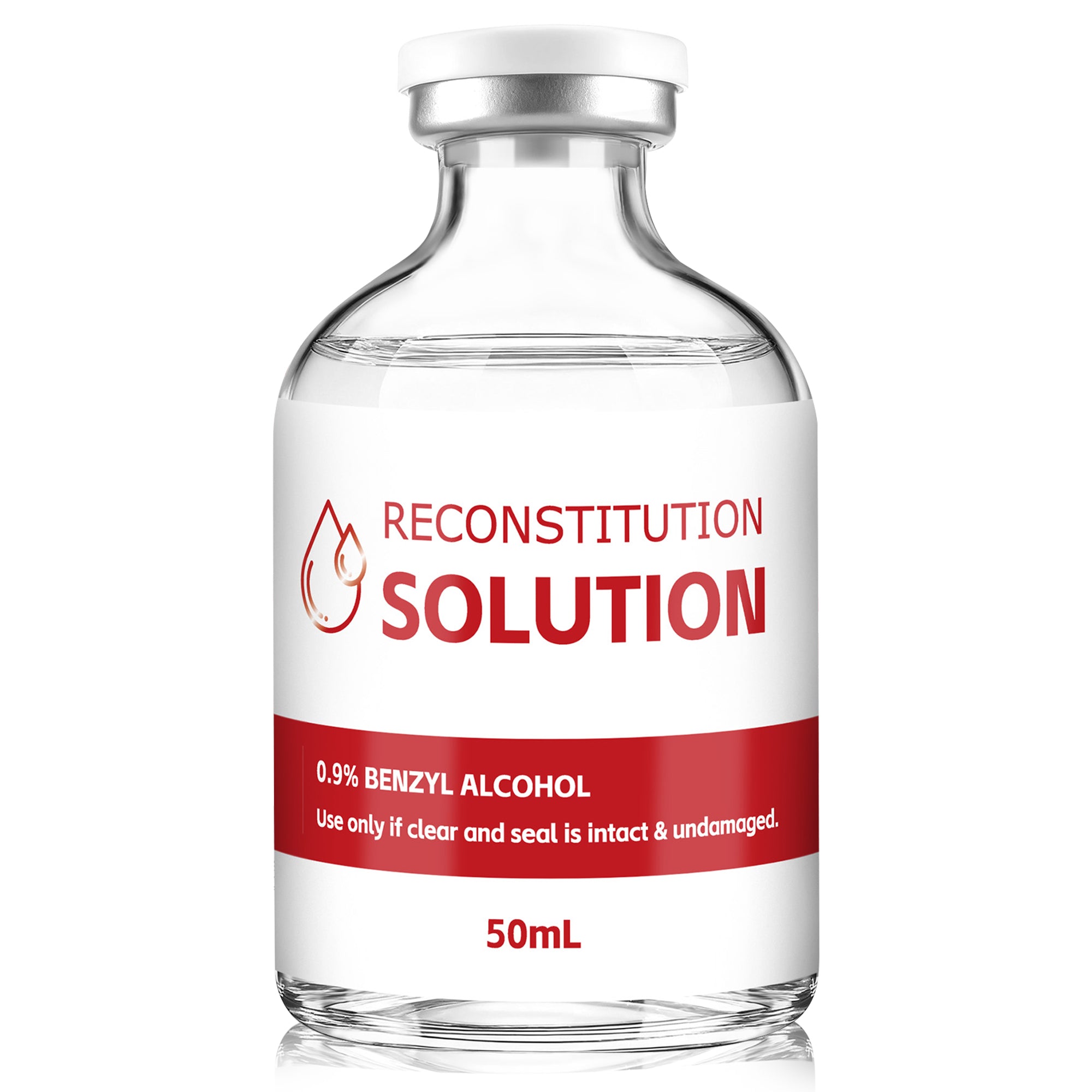 Reconstitution Solution 0.9% Benzyl Alcohol 50mL vial Red Packaging Pack of 1