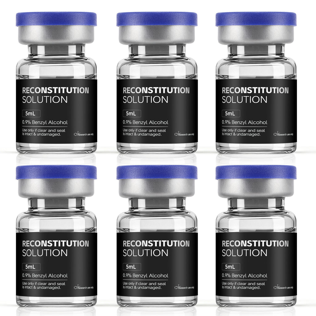 Reconstitution Solution 0.9% Benzyl Alcohol 5mL Vials Black Packaging Pack of 6