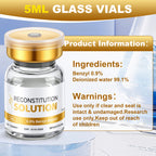 Reconstitution Solution 0.9% Benzyl Alcohol 5mL Vials Golden Packaging Detail 1