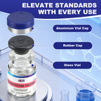 Reconstitution Solution 0.9% Benzyl Alcohol 5mL Vials Navy Blue Packaging With Blue Lid Detail 2