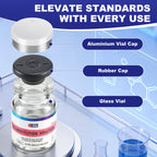 Reconstitution Solution 0.9% Benzyl Alcohol 5mL Vials Navy Blue Packaging With White Lid Detail 2